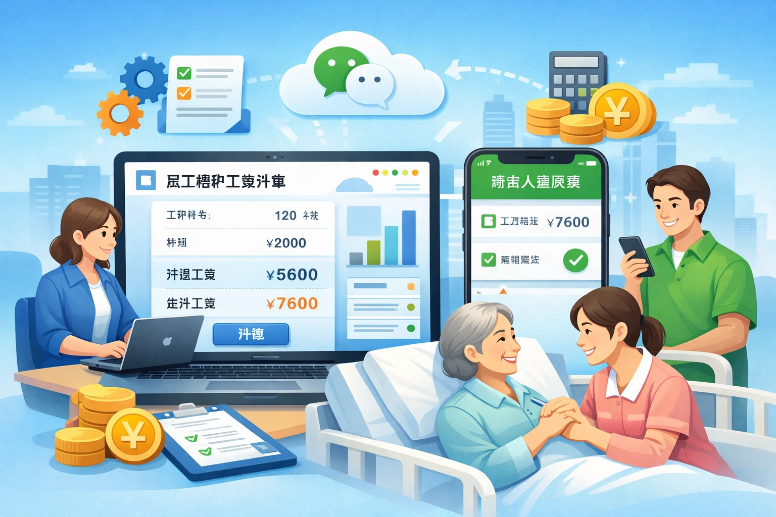 优化人事管理软件与微信人事系统,高效处理员工陪护工资计算难题