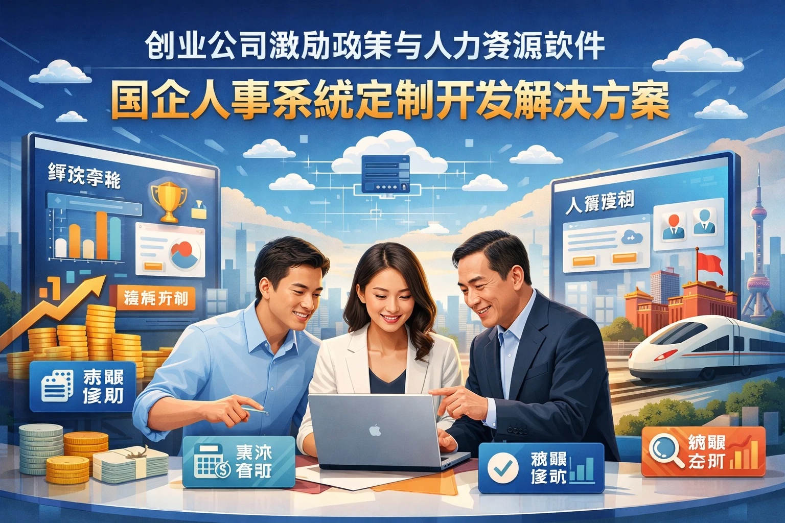 创业公司激励政策与人力资源软件：国企人事系统定制开发解决方案