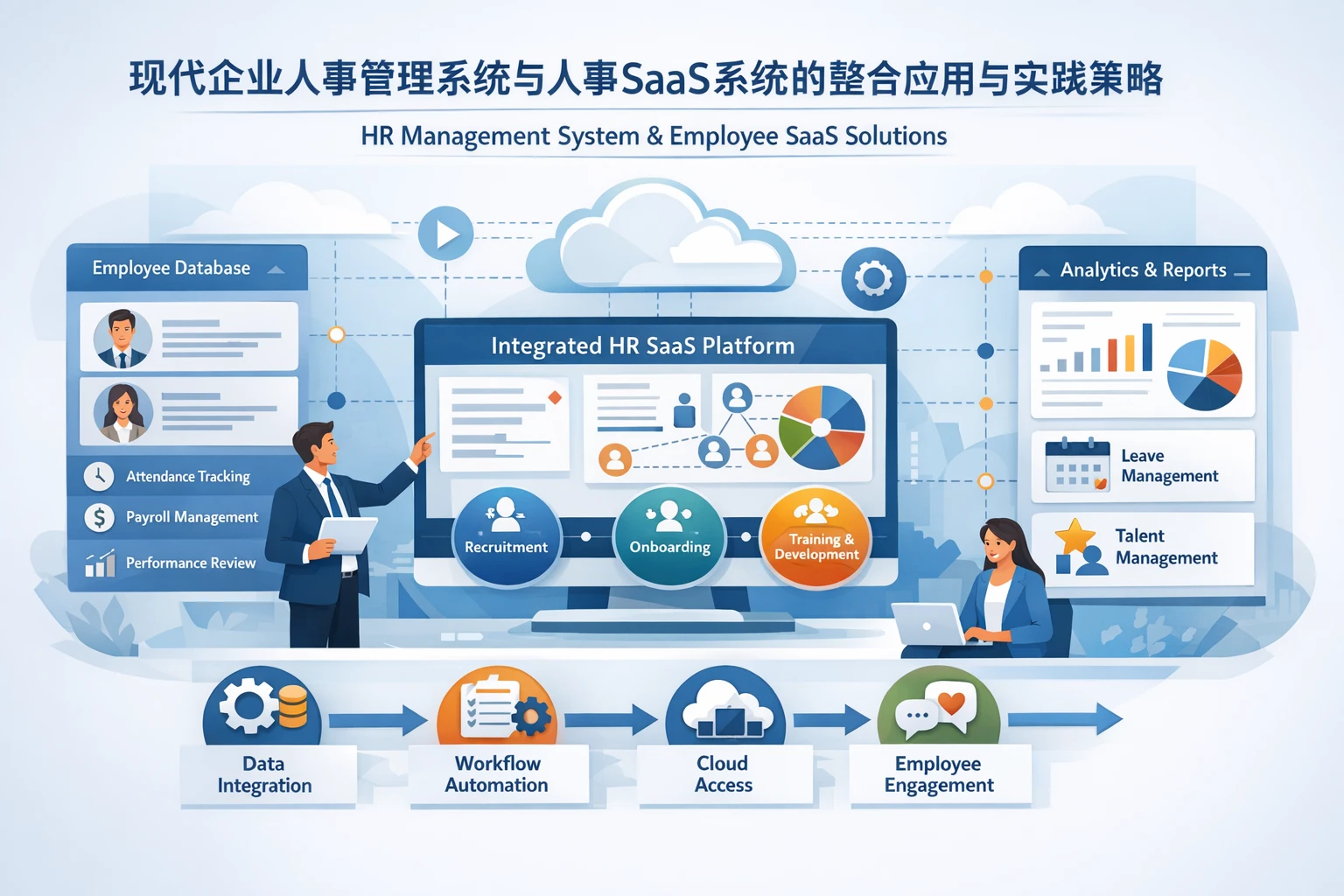 现代企业人事管理系统、员工管理系统与人事SaaS系统的整合应用与实践策略