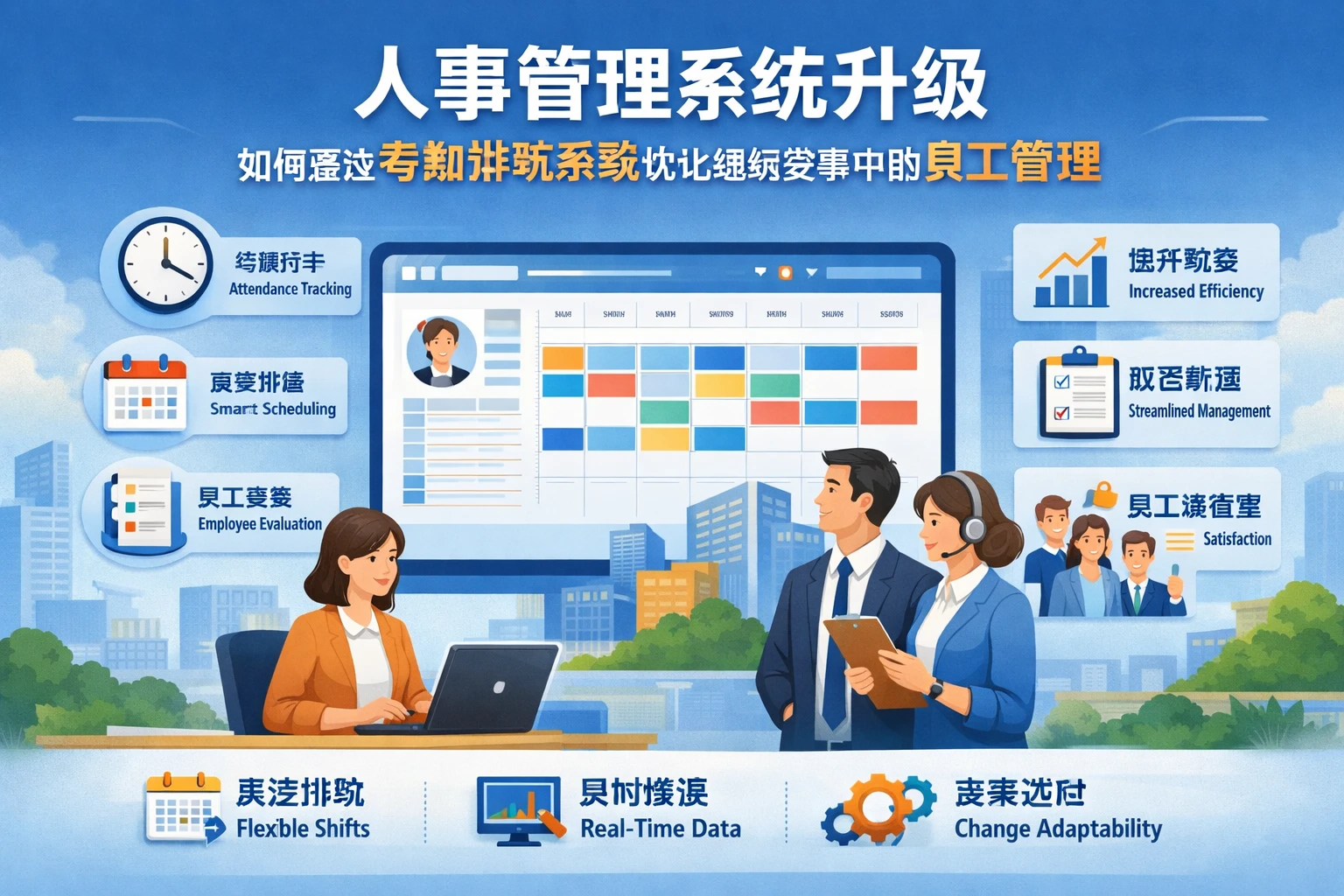 人事管理系统升级：如何通过考勤排班系统优化组织变革中的员工管理