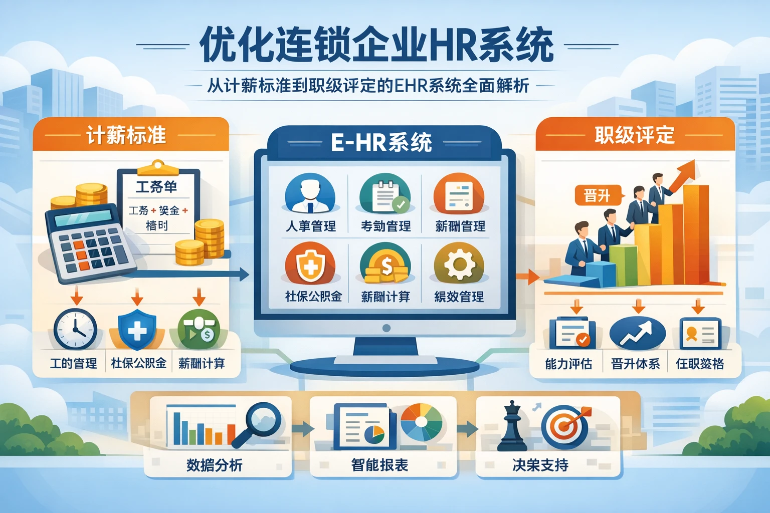 优化连锁企业HR系统：从计薪标准到职级评定的EHR系统全面解析