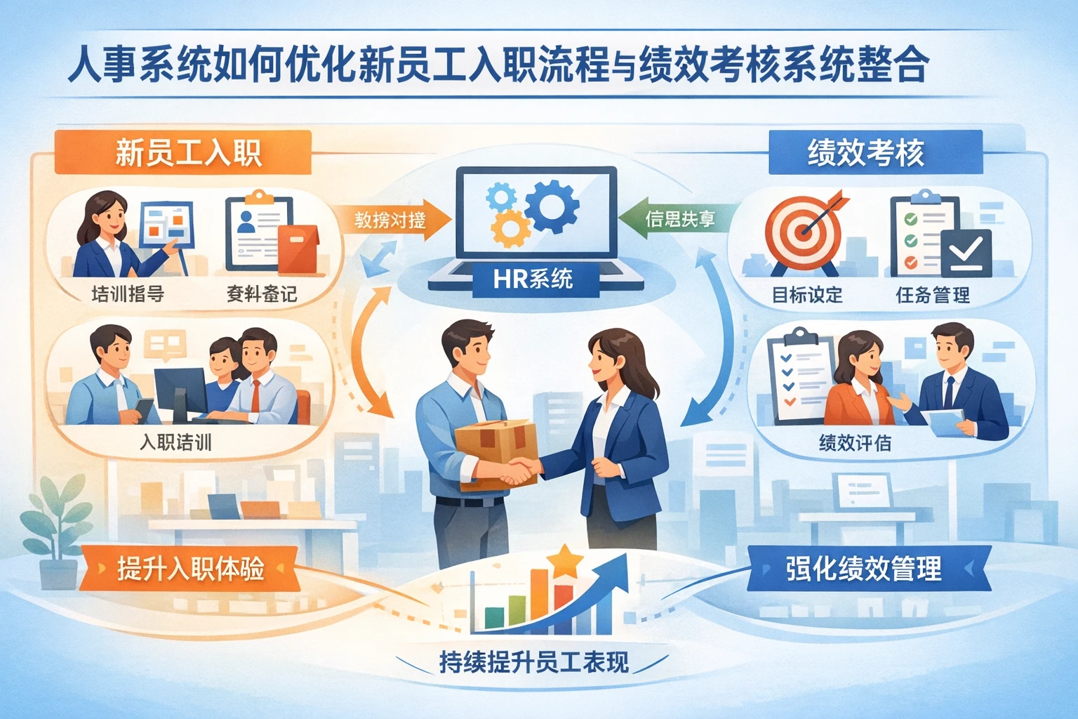 人事系统如何优化新员工入职流程与绩效考核系统整合