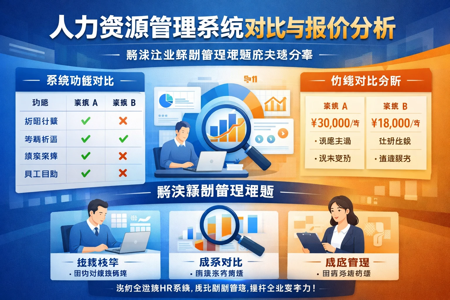 人力资源管理系统对比与报价分析：解决企业薪酬管理难题的关键方案