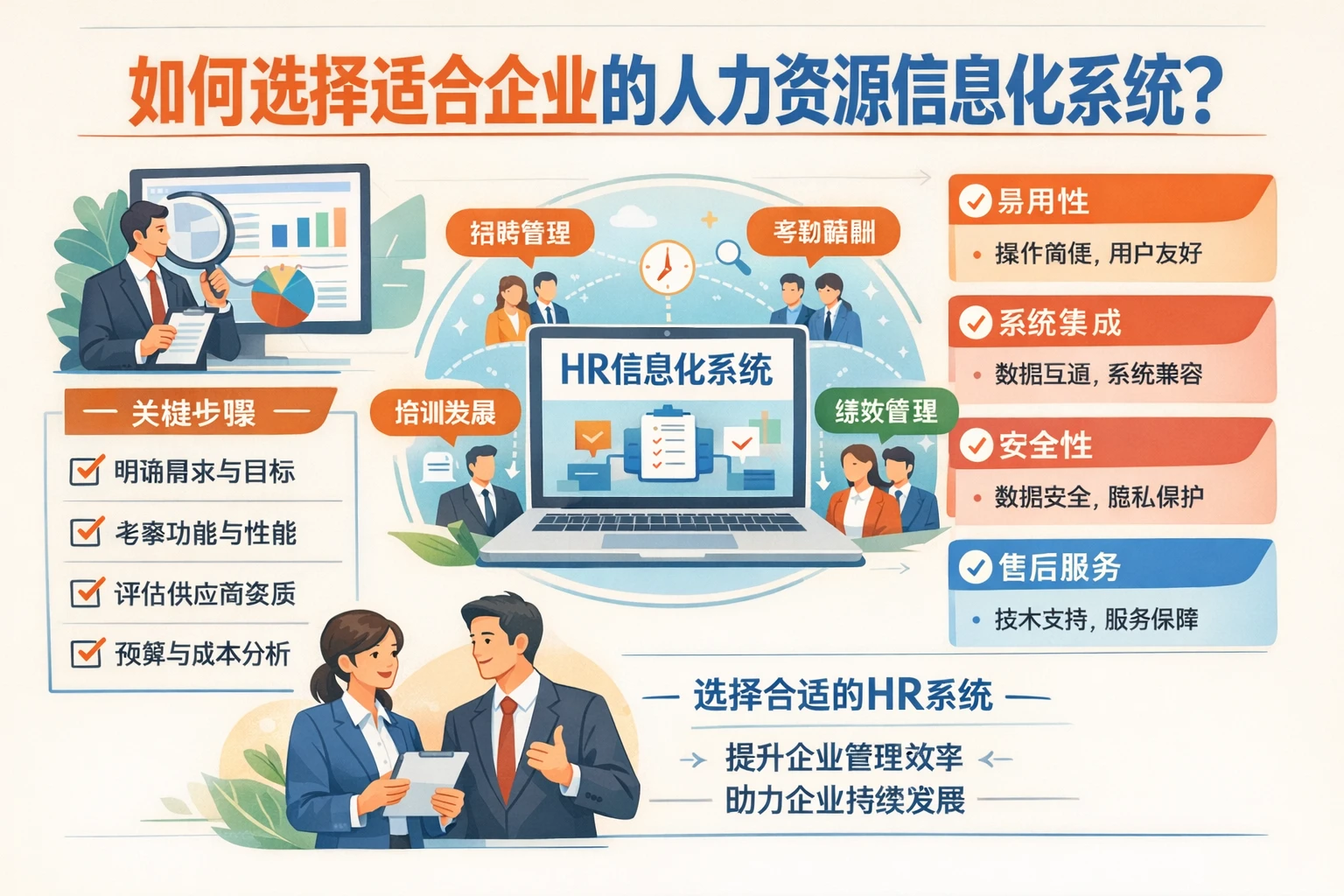 如何选择适合企业的人力资源信息化系统