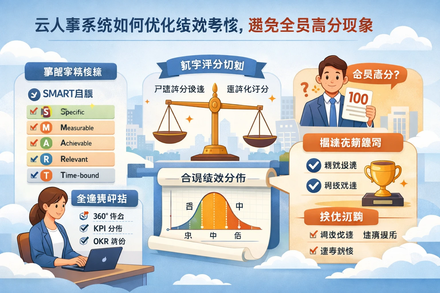 云人事系统如何优化绩效考核，避免全员高分现象