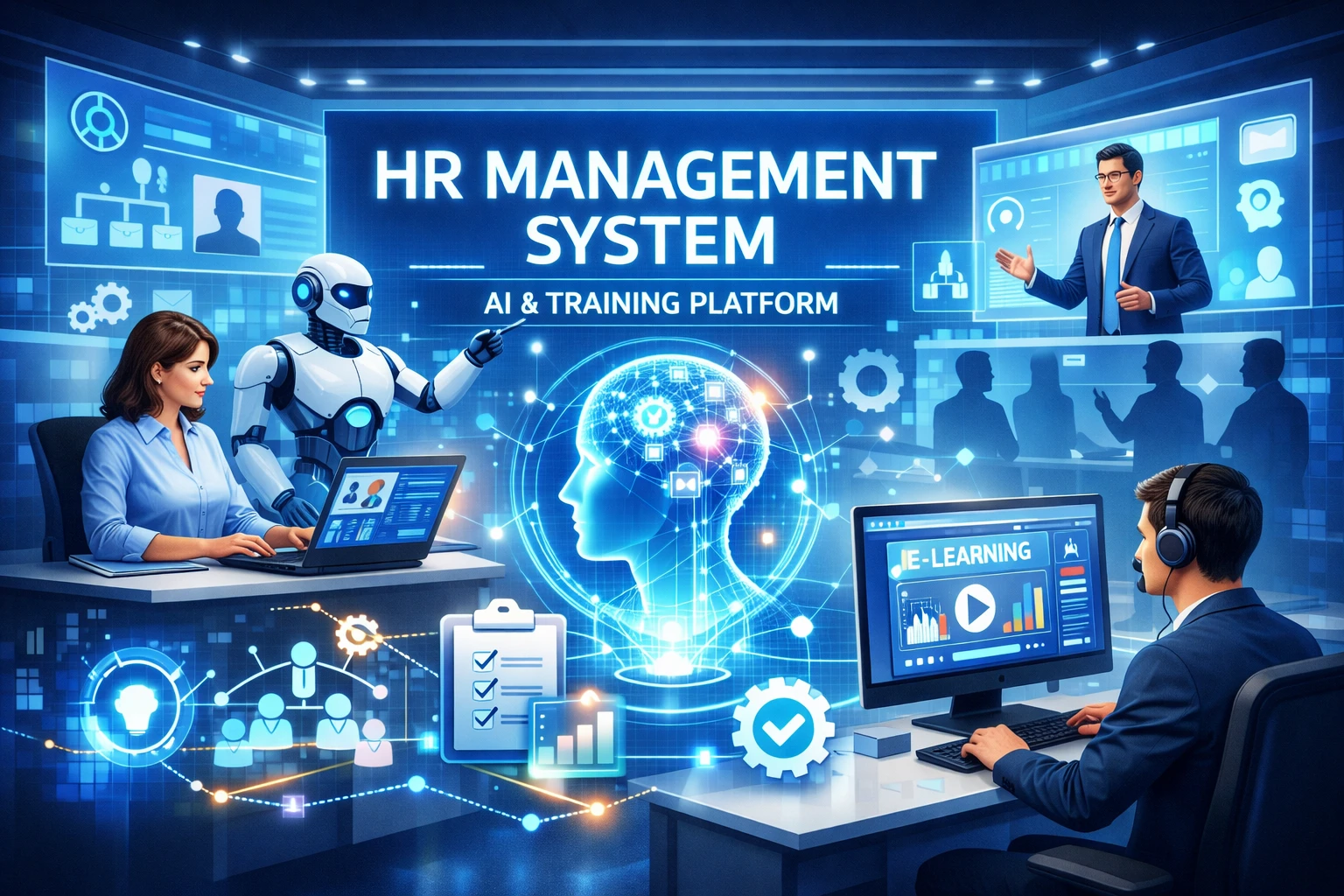 现代企业人力资源管理系统：AI驱动与培训管理系统的整合应用