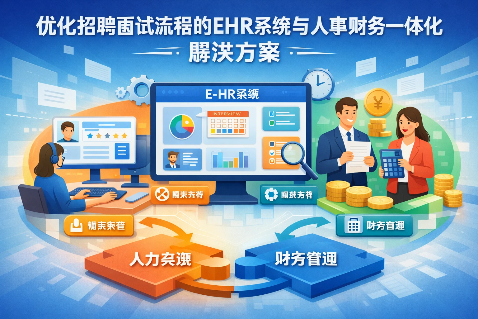 优化招聘面试流程的ehr系统与人事财务一体化解决方案