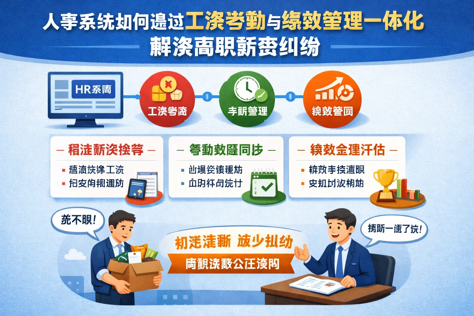 人事系统如何通过工资考勤与绩效管理一体化解决离职薪资纠纷