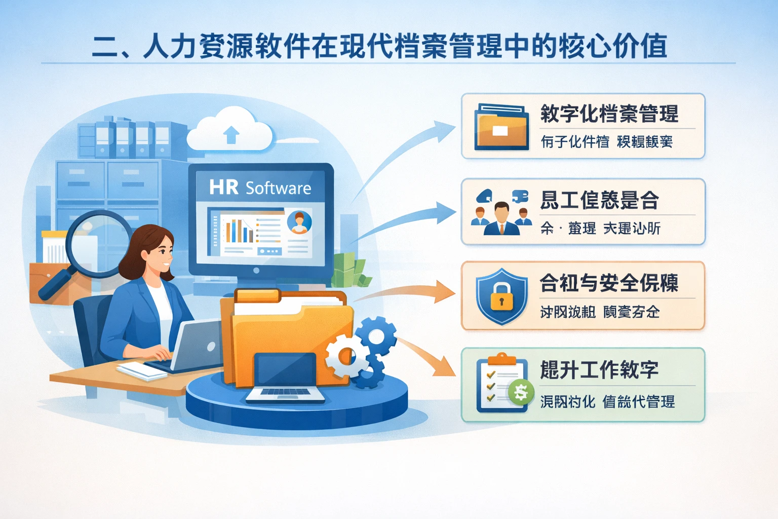 二、人力资源软件在现代档案管理中的核心价值