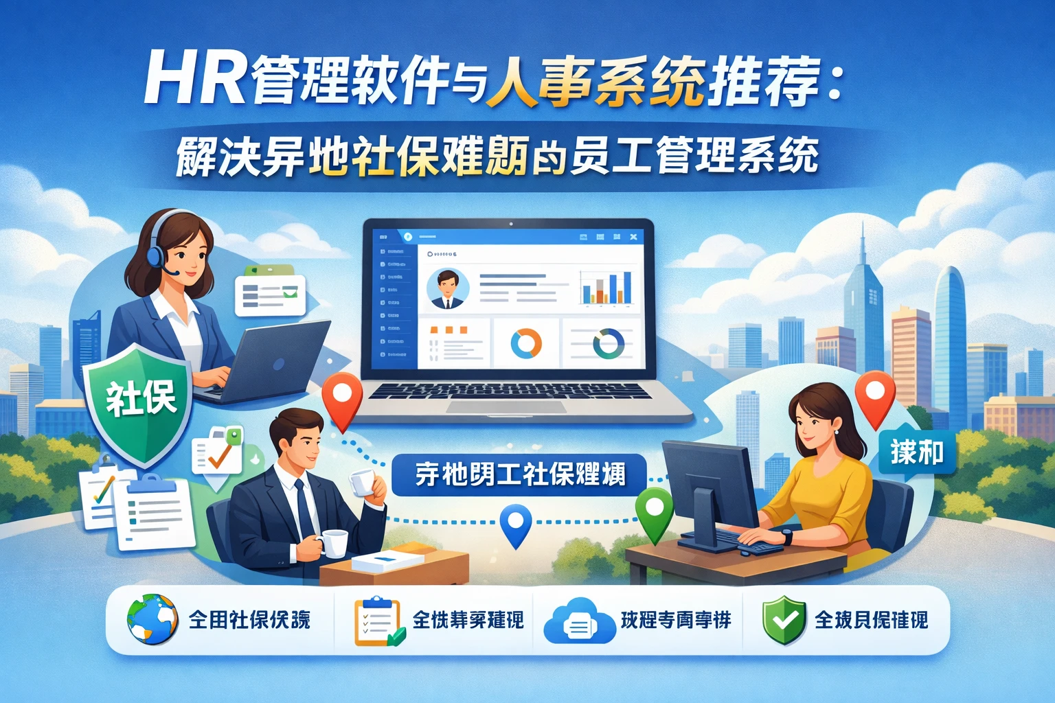 HR管理软件与人事系统推荐：解决异地社保难题的员工管理系统