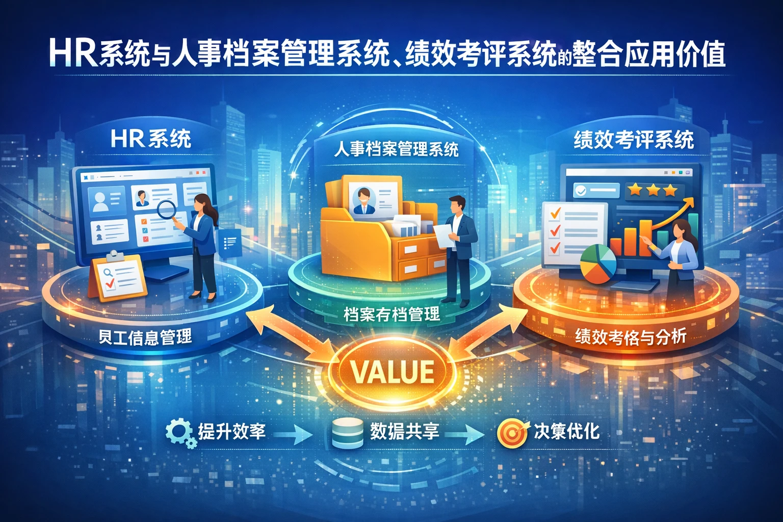 HR系统与人事档案管理系统、绩效考评系统的整合应用价值