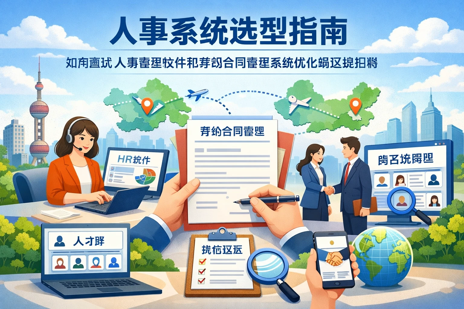 人事系统选型指南：如何通过人事管理软件和劳动合同管理系统优化跨区域招聘