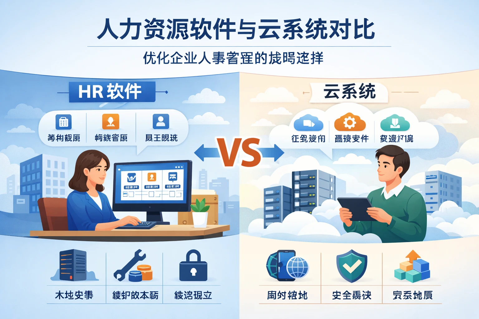 人力资源软件与云系统对比：优化企业人事管理的战略选择