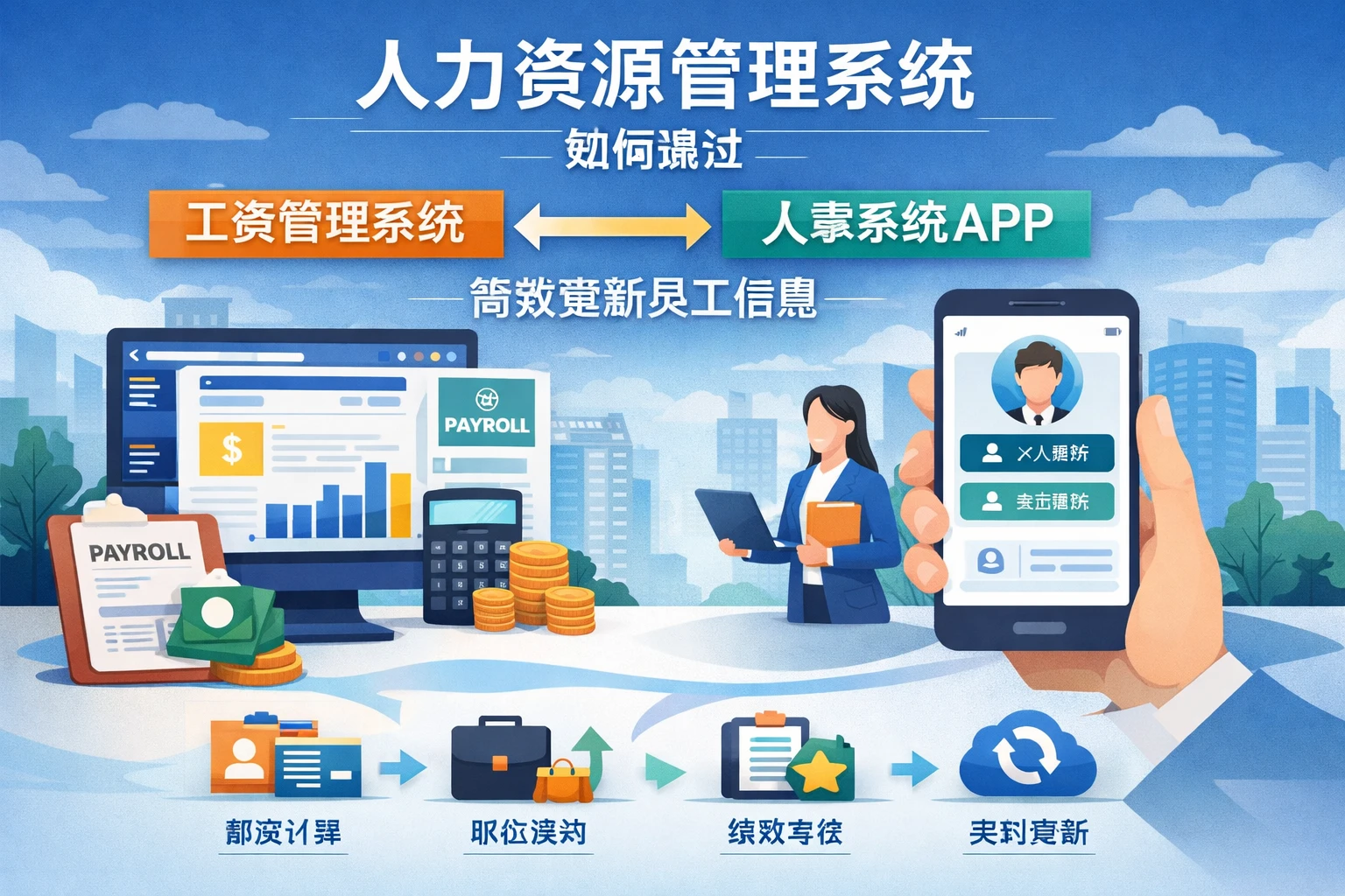 人力资源管理系统如何通过工资管理系统与人事系统APP高效更新员工信息