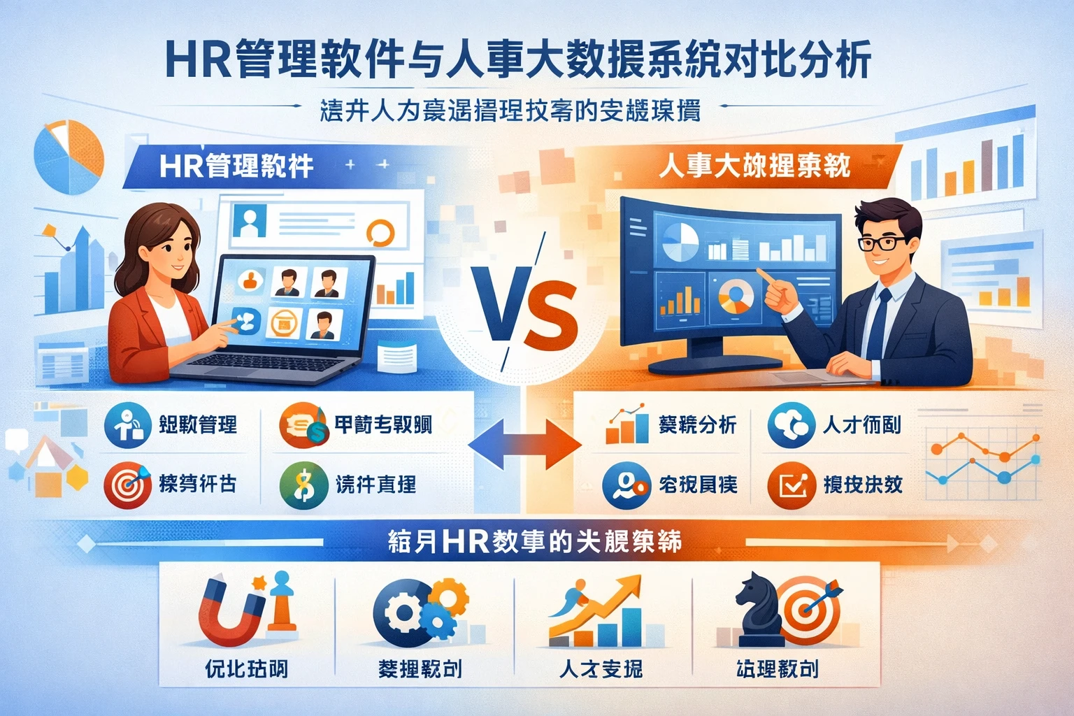 HR管理软件与人事大数据系统对比分析:提升人力资源管理效率的关键策略