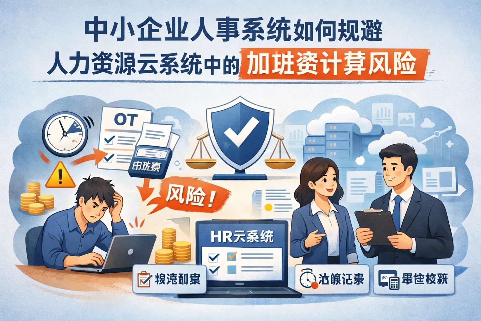 中小企业人事系统如何规避人力资源云系统中的加班费计算风险