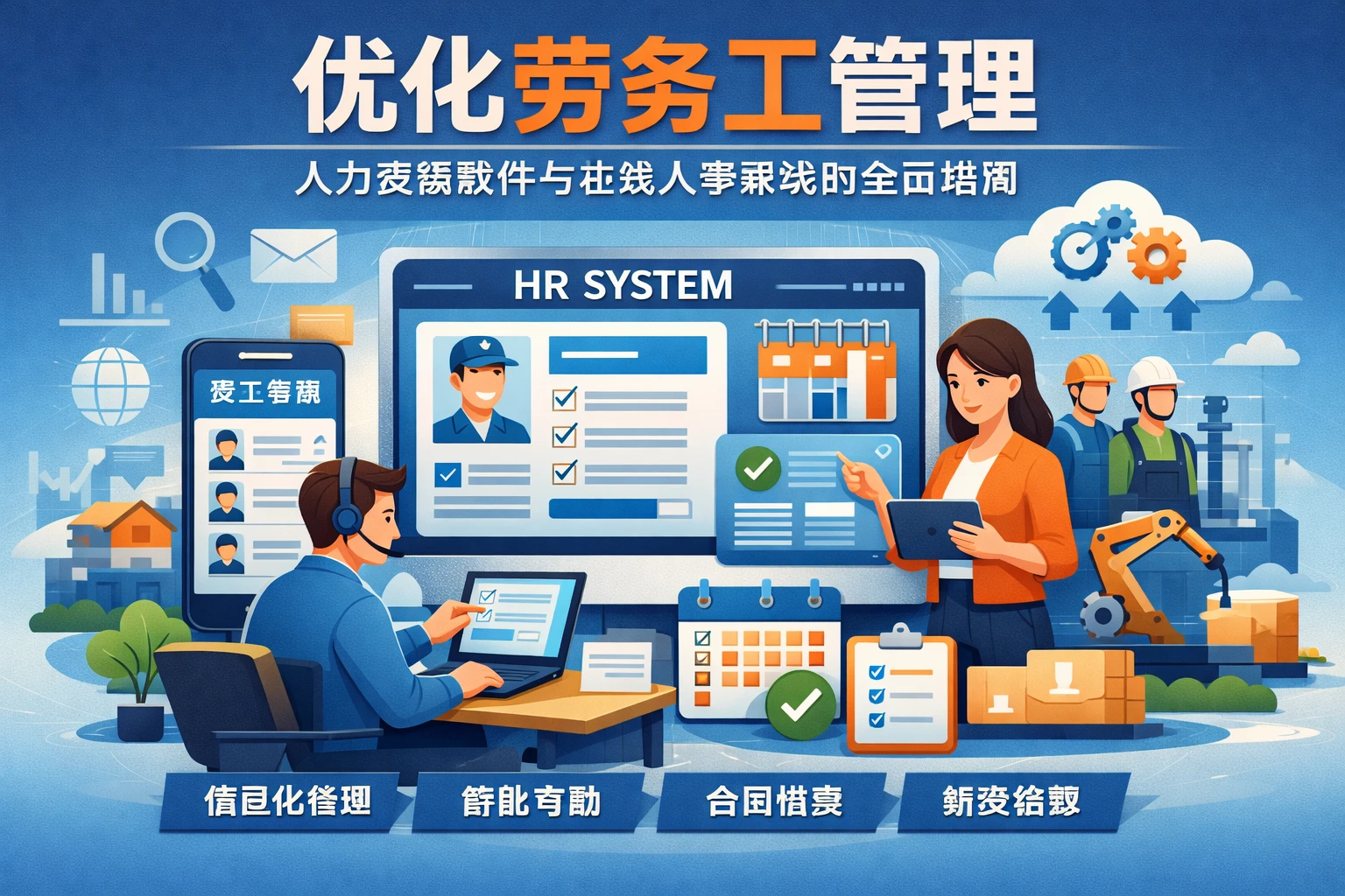 优化劳务工管理：人力资源软件与在线人事系统的全面指南