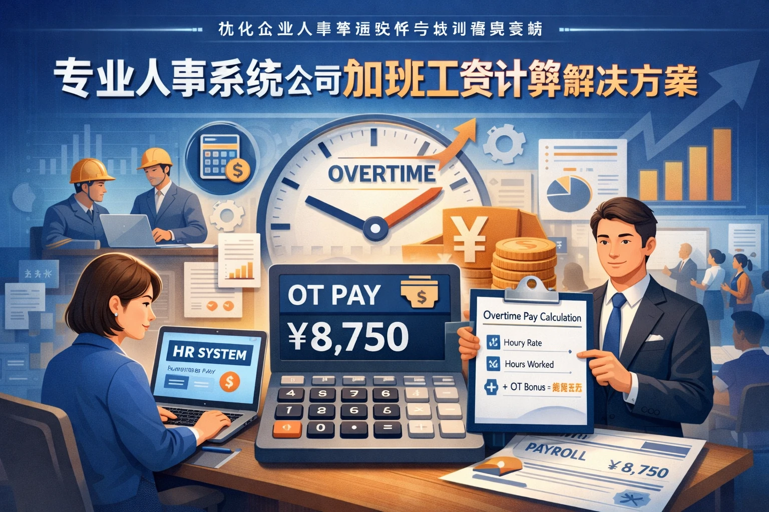优化企业人事管理软件与培训管理系统：专业人事系统公司的加班工资计算解决方案