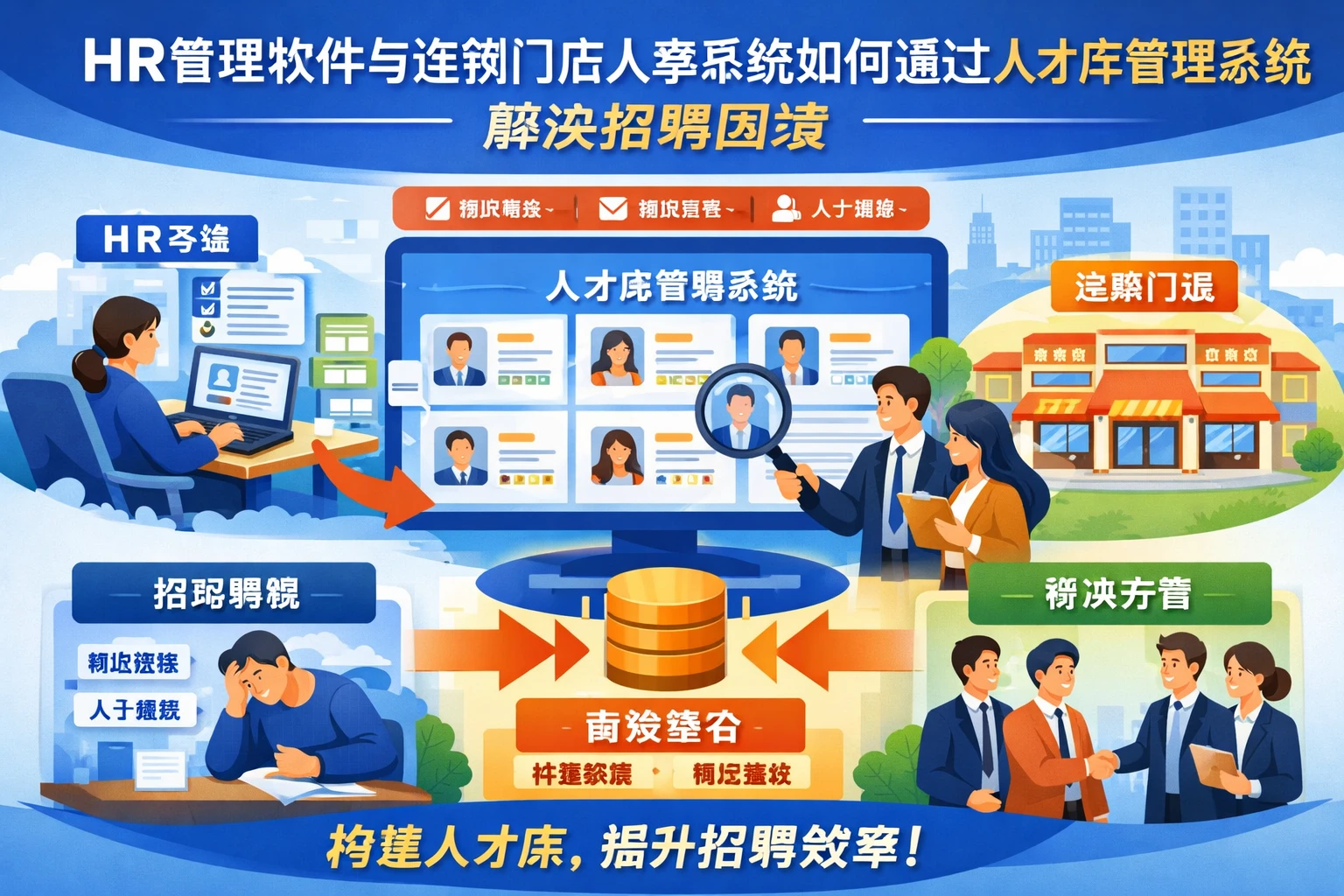 HR管理软件与连锁门店人事系统如何通过人才库管理系统解决招聘困境
