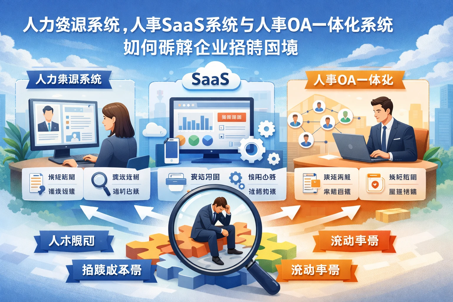 人力资源系统、人事SaaS系统与人事OA一体化系统如何破解企业招聘困境
