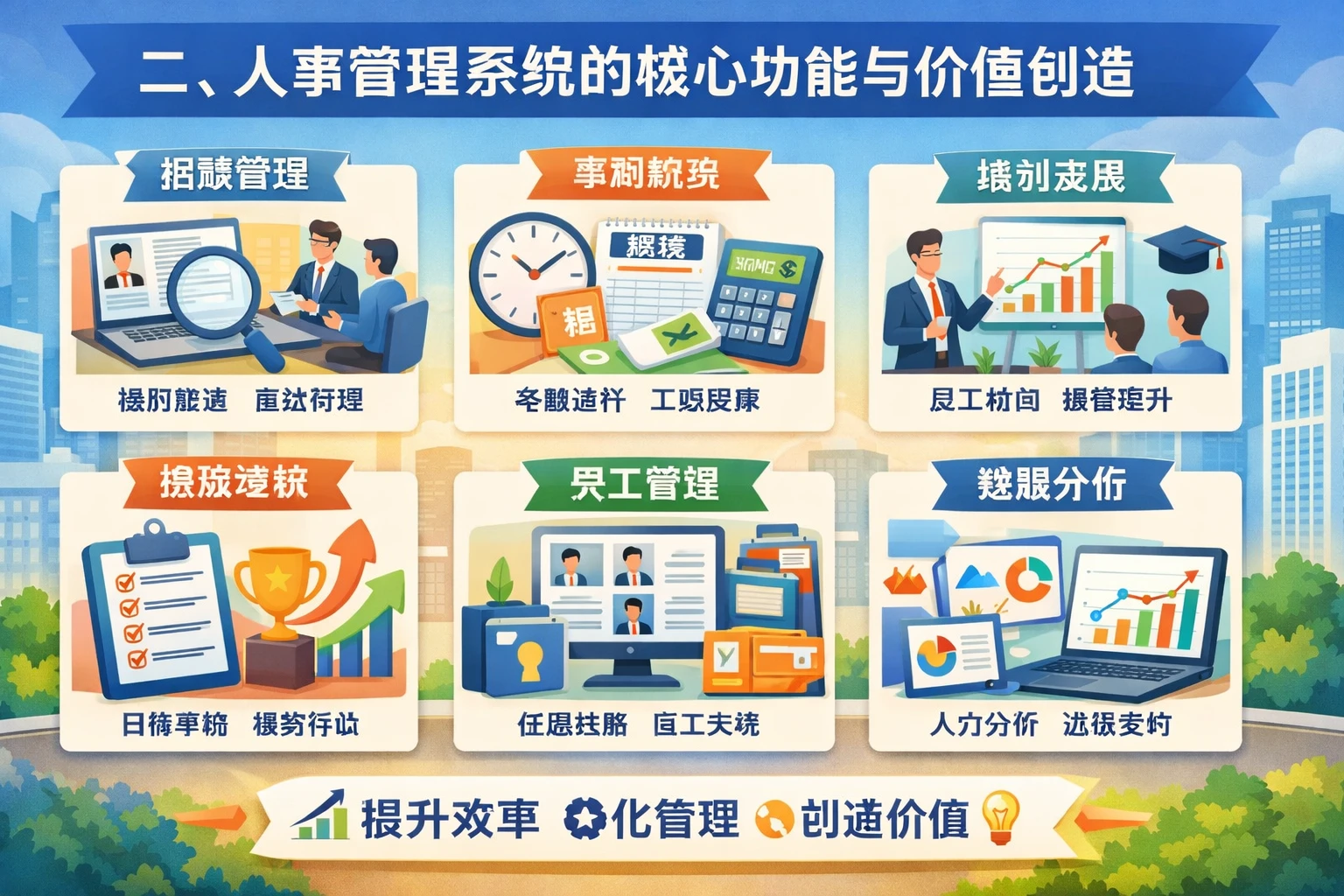 二、人事管理系统的核心功能与价值创造