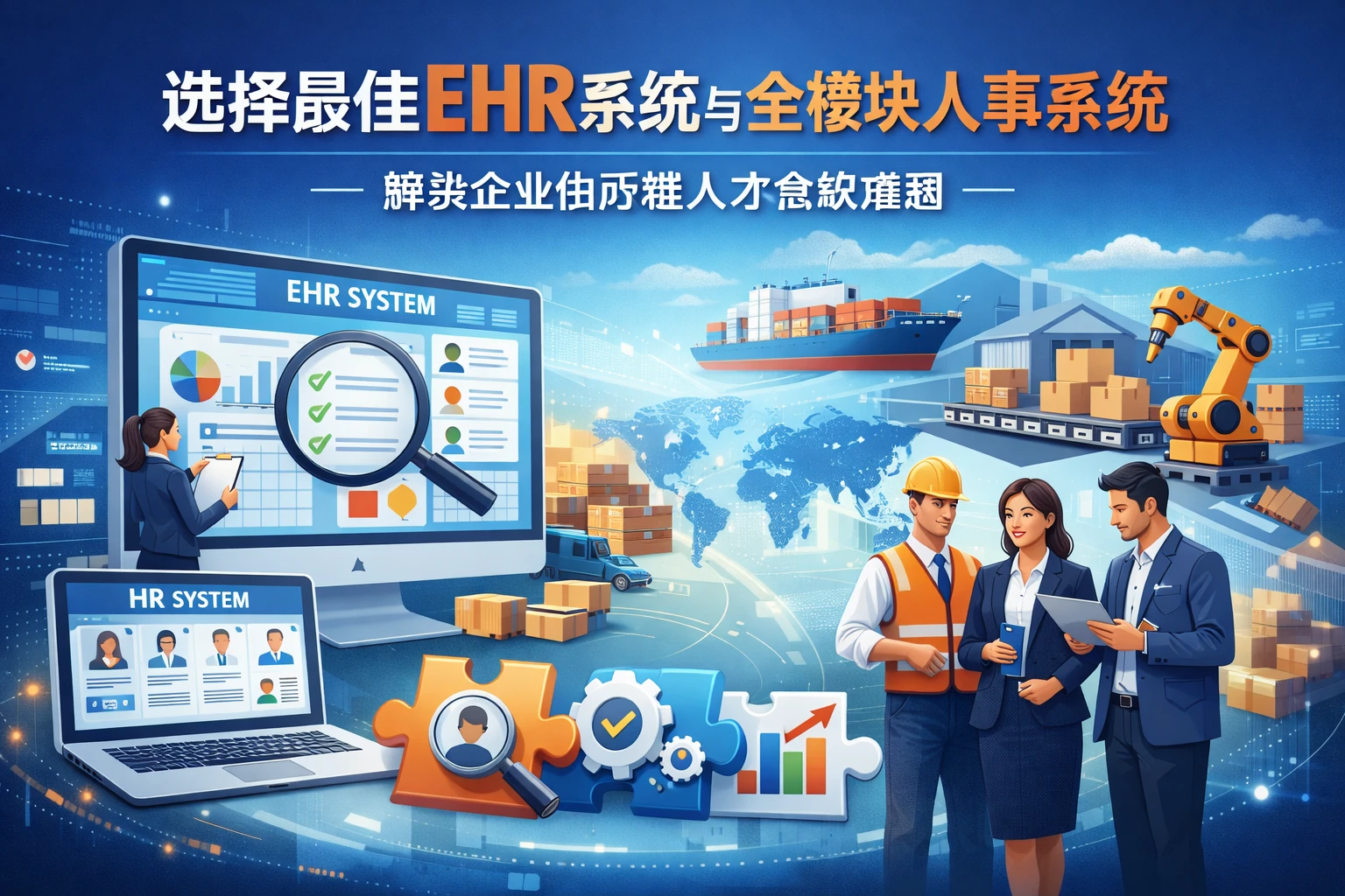 选择最佳EHR系统与全模块人事系统：解决企业供应链人才急缺难题