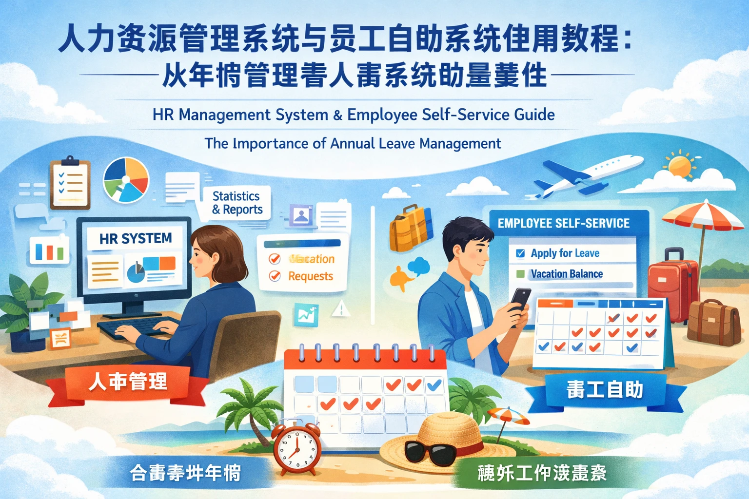 人力资源管理系统与员工自助系统使用教程：从年假管理看人事系统的重要性