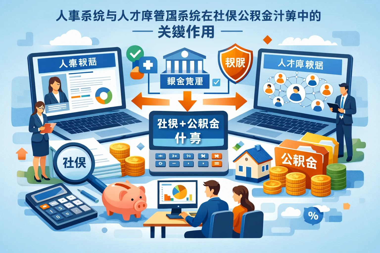 人事系统与人才库管理系统在社保公积金计算中的关键作用