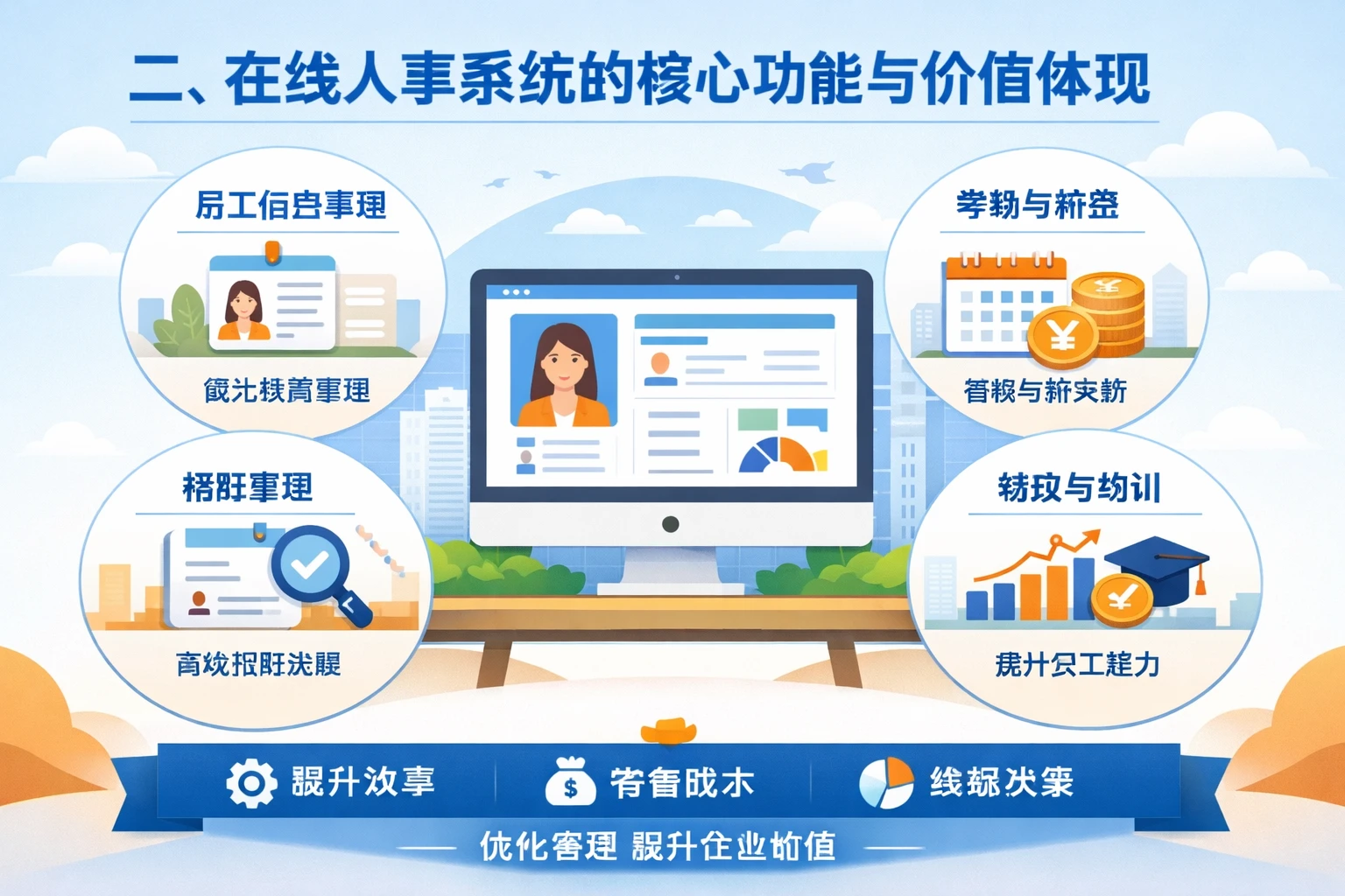 二、在线人事系统的核心功能与价值体现
