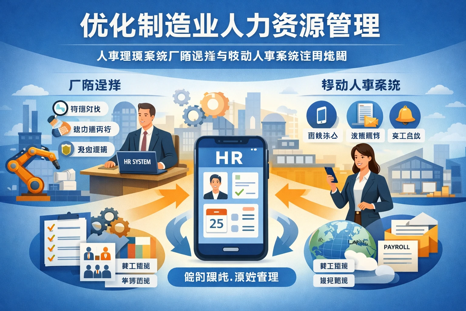 优化制造业人力资源管理：人事管理系统厂商选择与移动人事系统应用指南