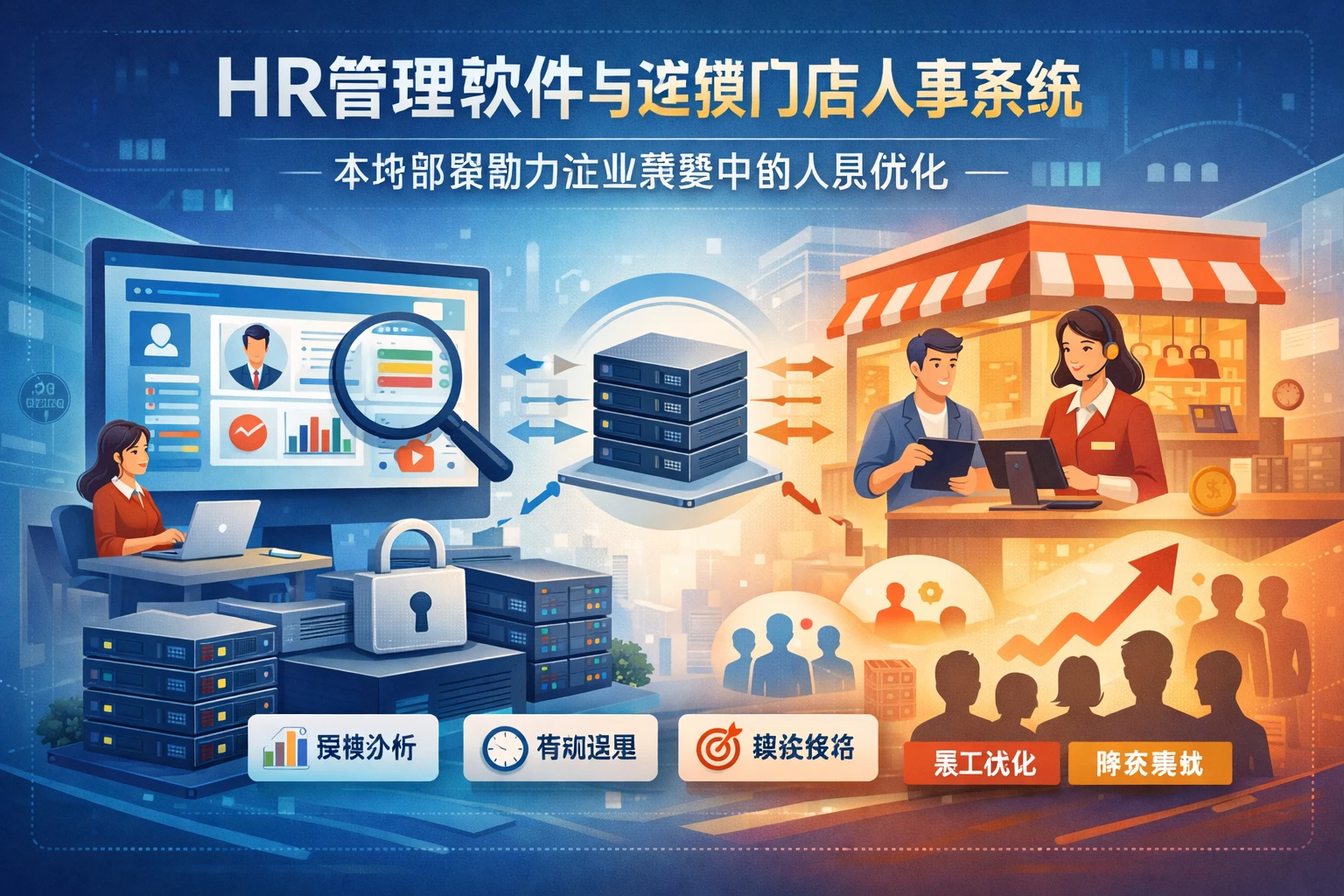 HR管理软件与连锁门店人事系统：本地部署助力企业转型中的人员优化