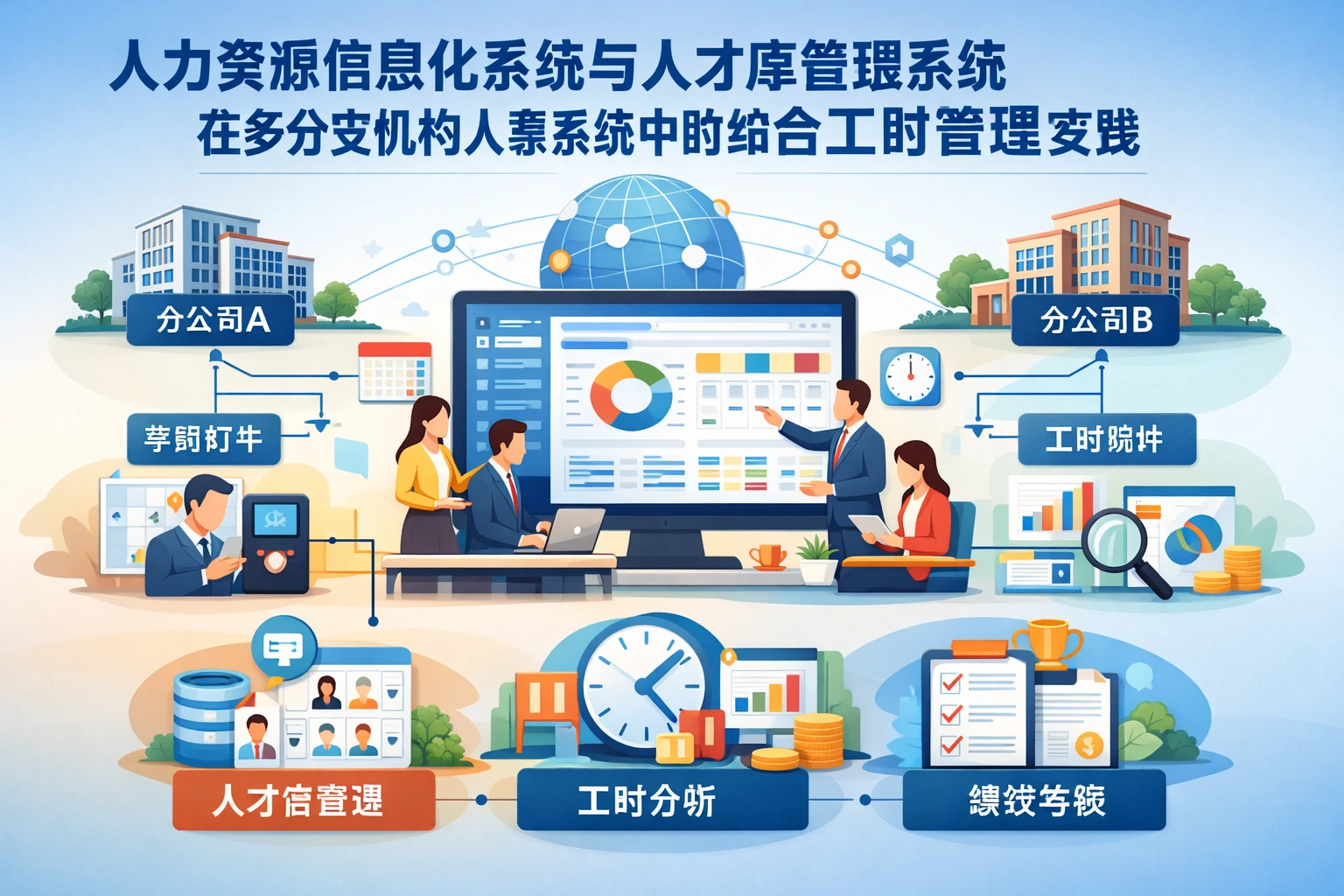 人力资源信息化系统与人才库管理系统在多分支机构人事系统中的综合工时管理实践