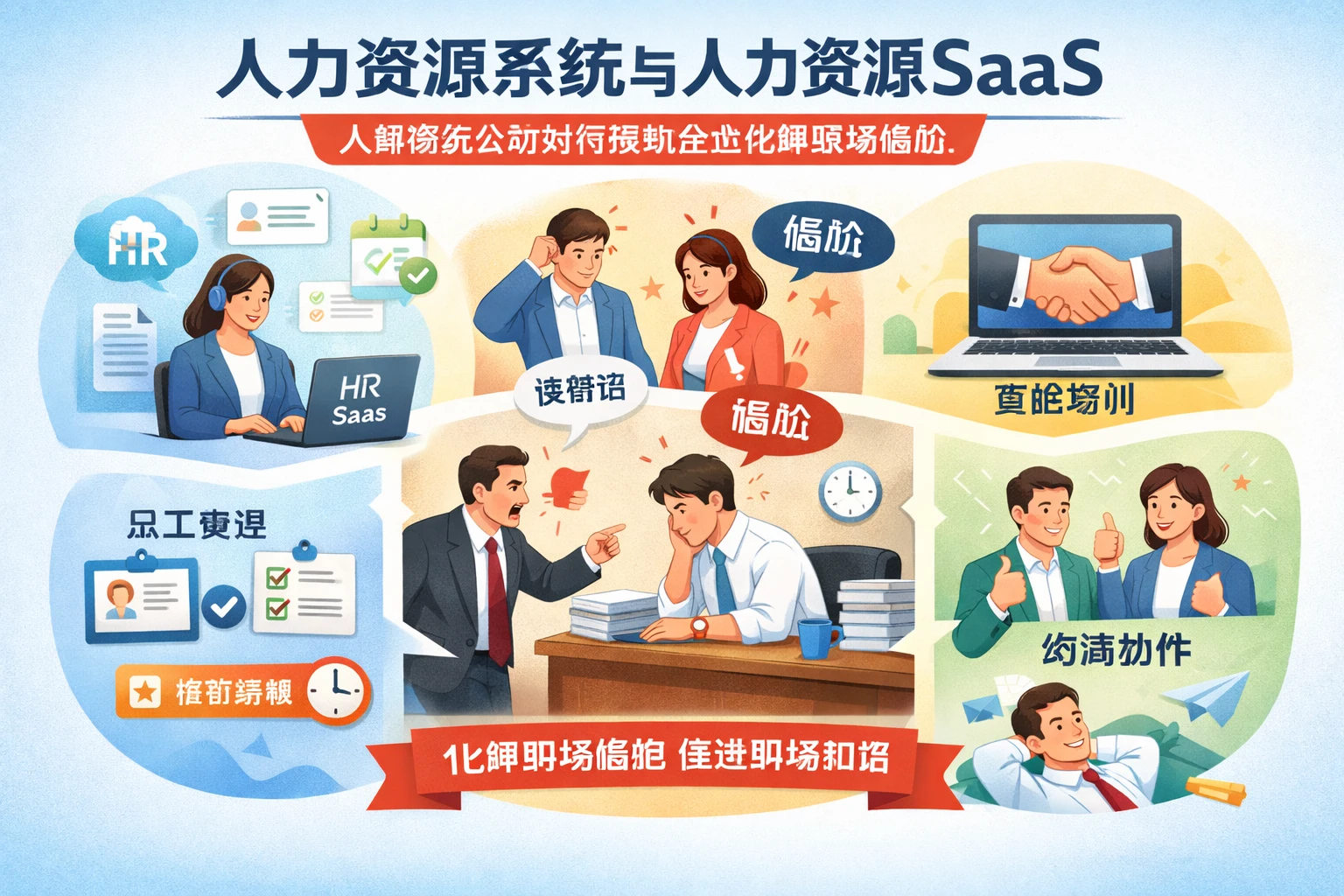人力资源系统与人力资源SaaS：人事系统公司如何帮助企业化解职场尴尬
