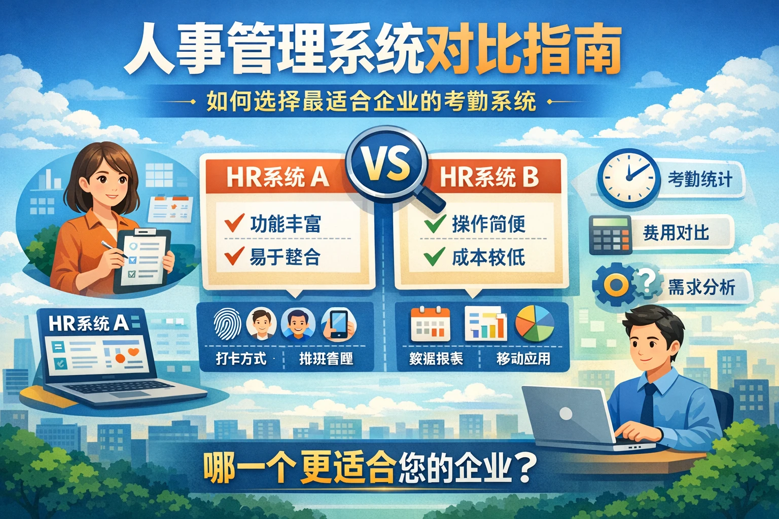 人事管理系统对比指南:如何选择最适合企业的考勤系统