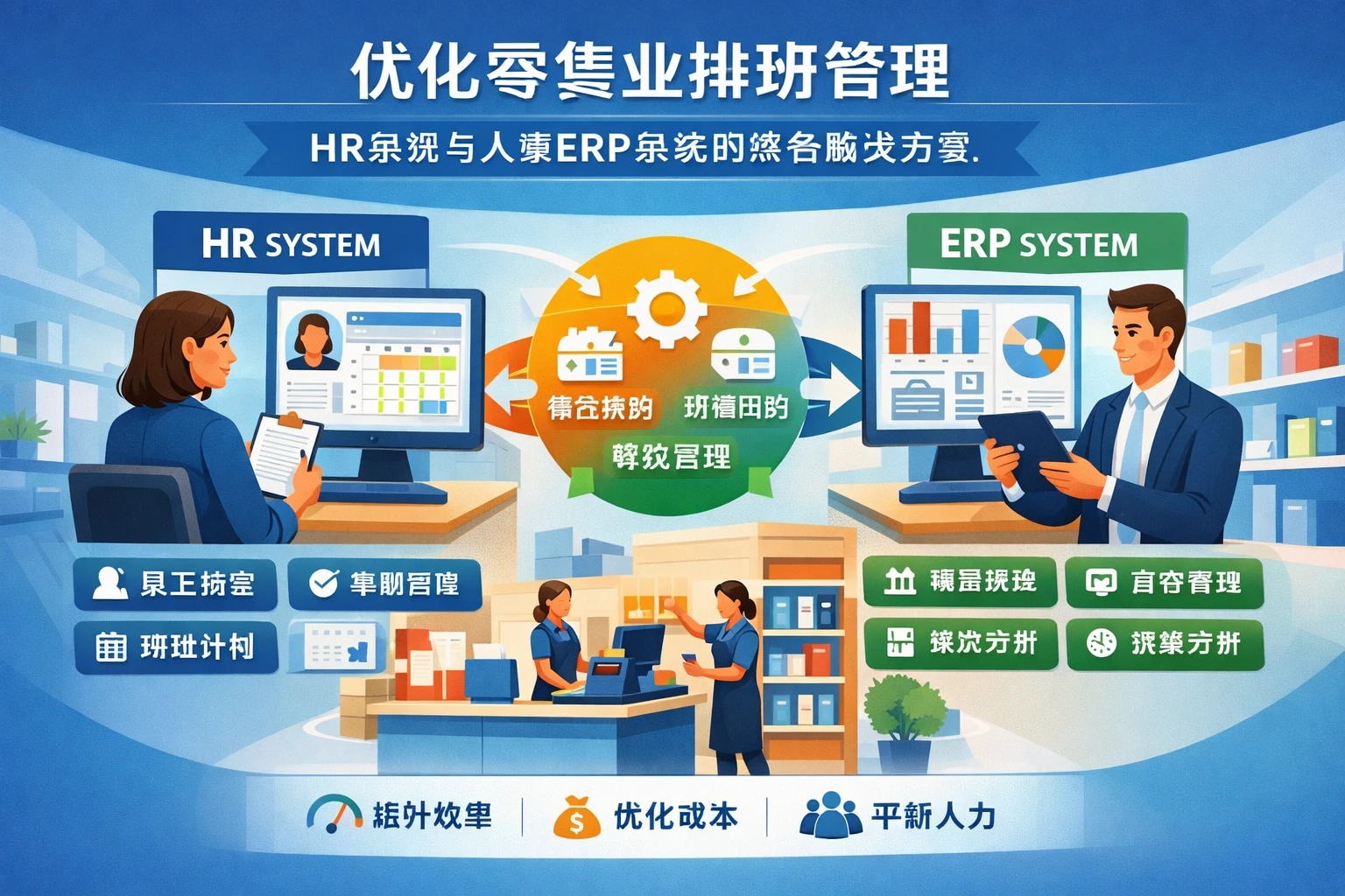 优化零售业排班管理：HR系统与人事ERP系统的综合解决方案
