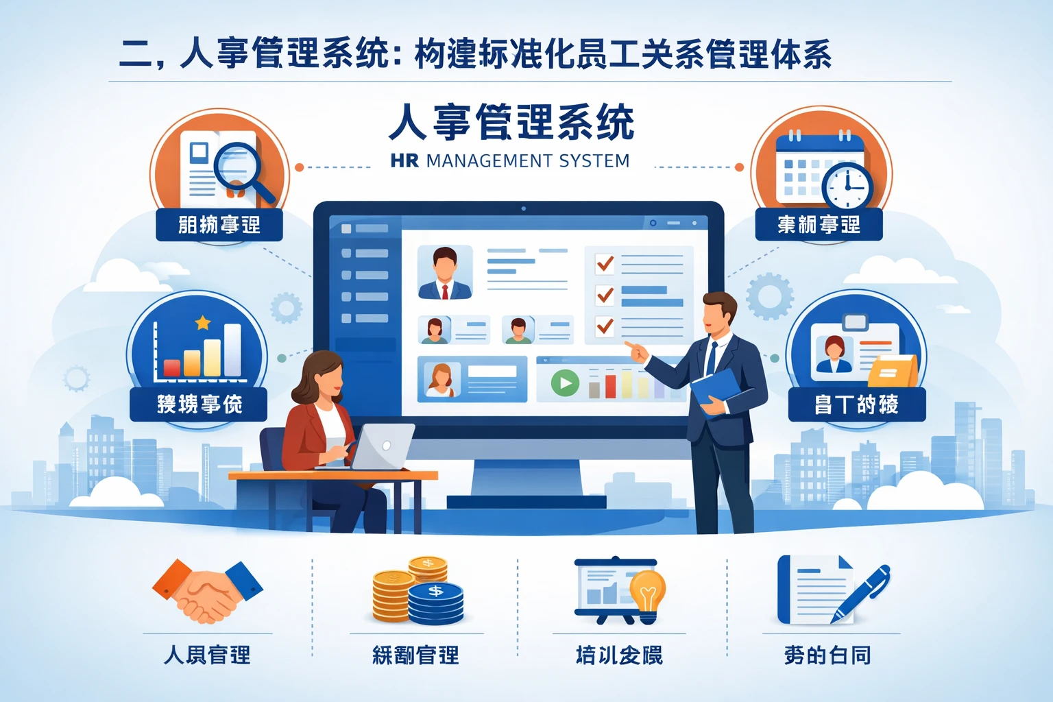 二、人事管理系统：构建标准化员工关系管理体系
