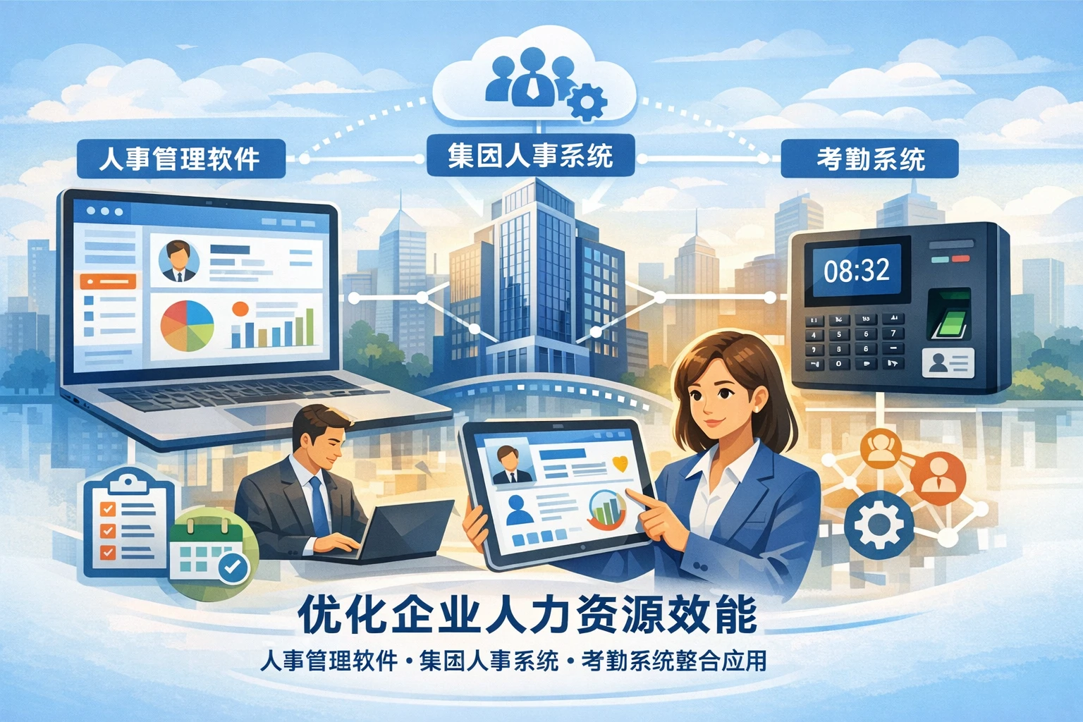 优化企业人力资源效能：人事管理软件、集团人事系统与考勤系统的整合应用