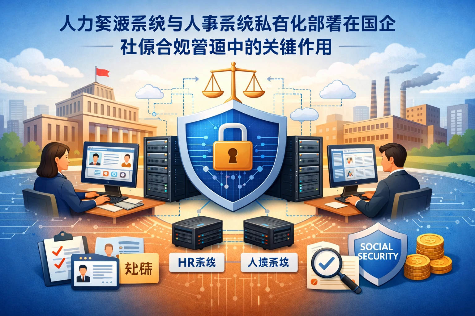 人力资源系统与人事系统私有化部署在国企社保合规管理中的关键作用