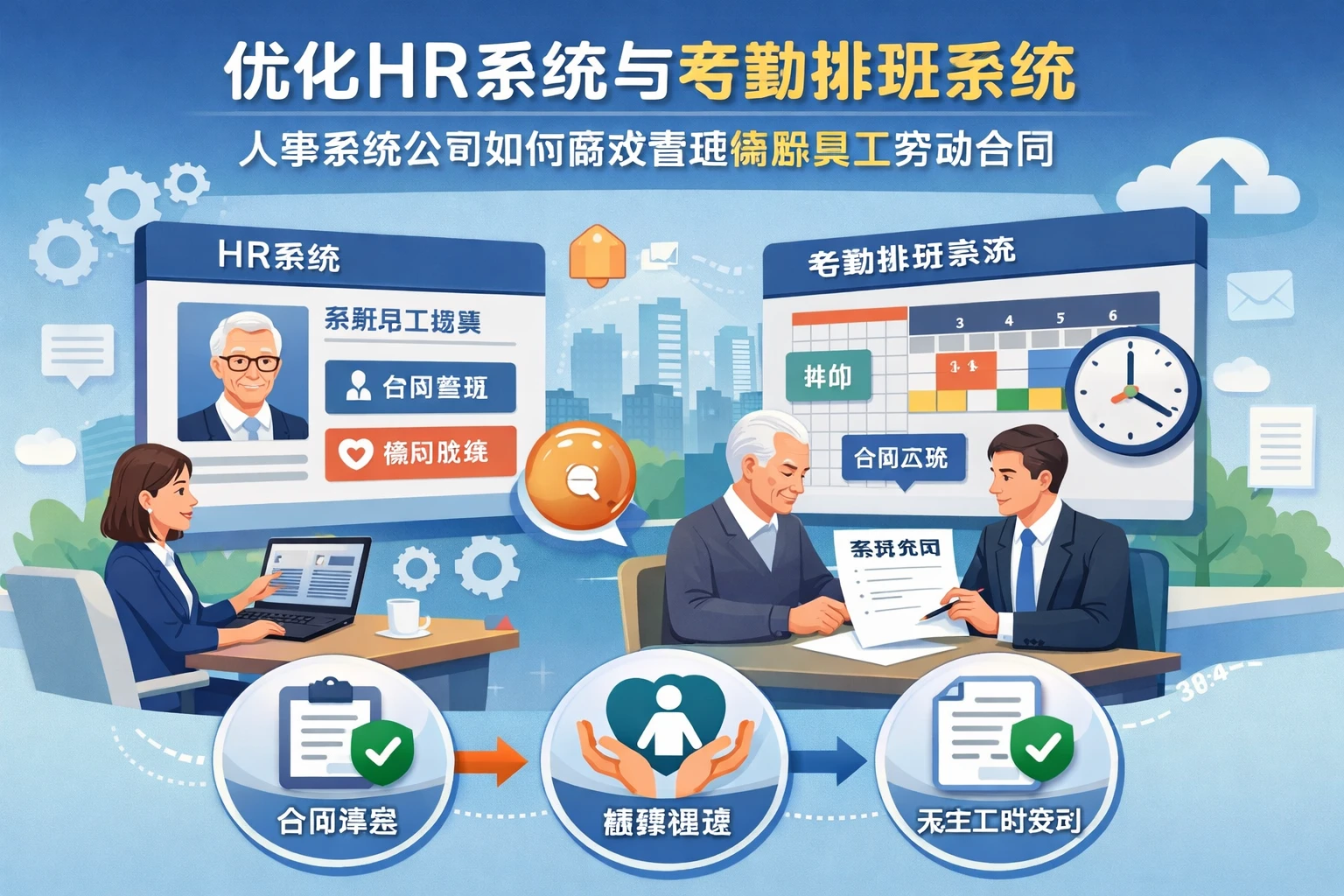 优化HR系统与考勤排班系统：人事系统公司如何高效管理高龄员工劳动合同