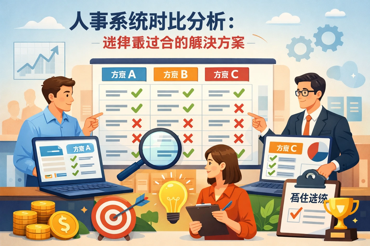 人事系统对比分析：选择最适合的解决方案