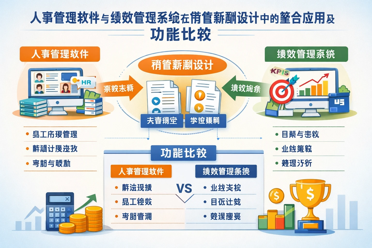 人事管理软件与绩效管理系统在销售薪酬设计中的整合应用及功能比较
