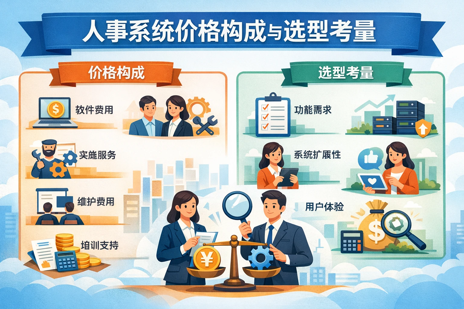 人事系统价格构成与选型考量