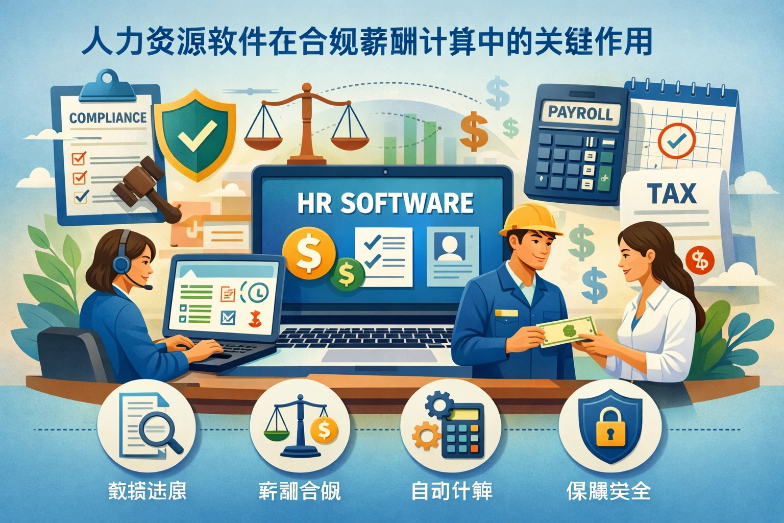人力资源软件在合规薪酬计算中的关键作用