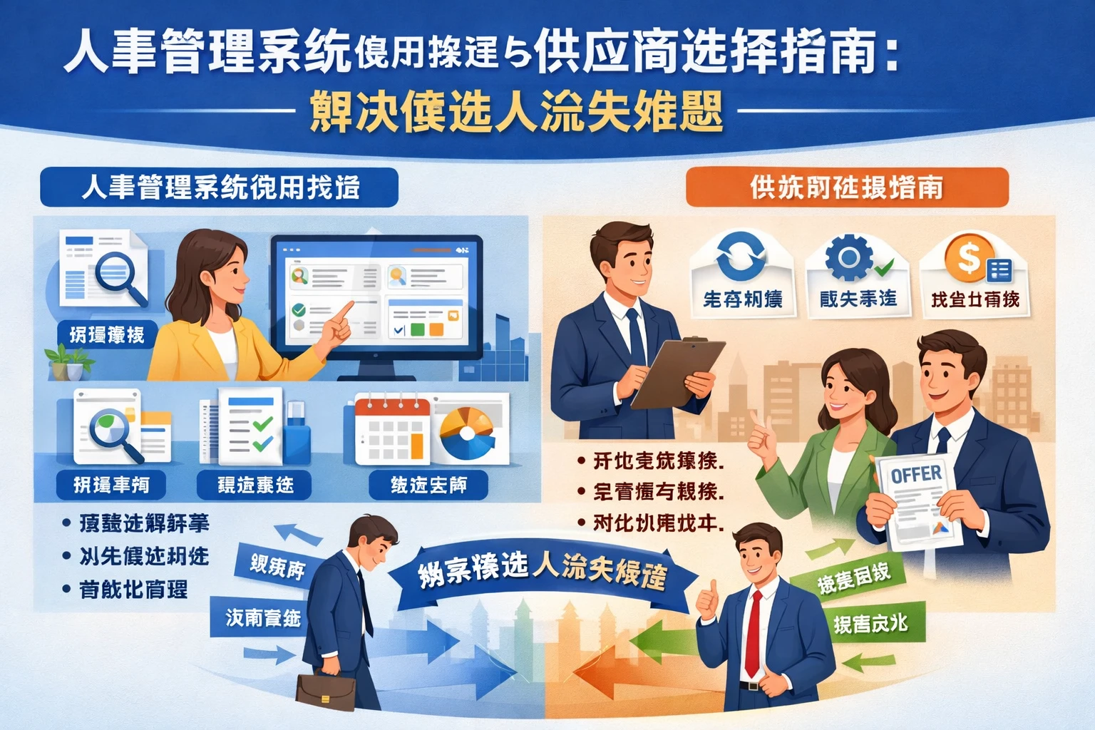 人事管理系统使用教程与供应商选择指南:解决候选人流失难题