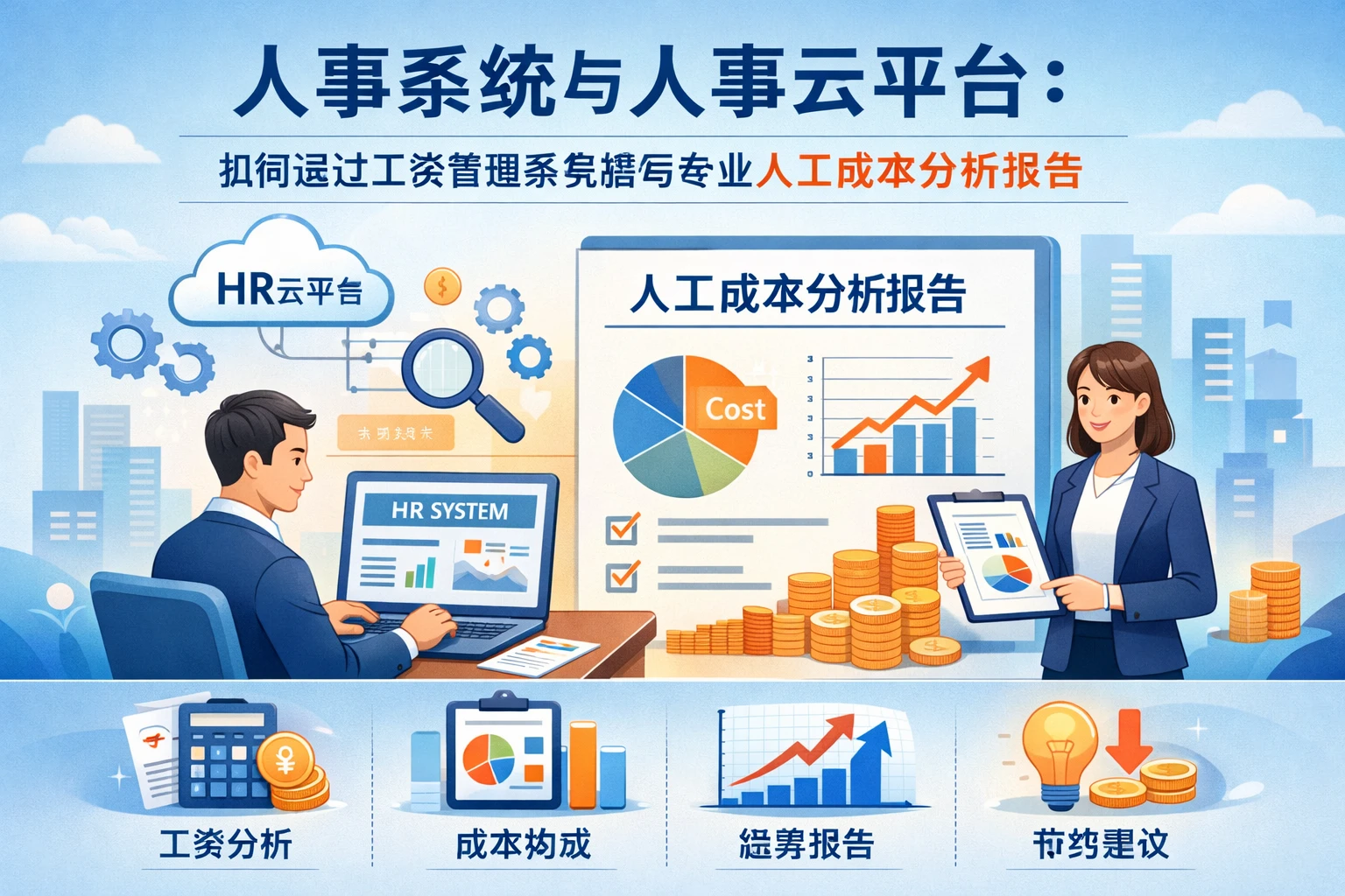 人事系统与人事云平台：如何通过工资管理系统撰写专业人工成本分析报告