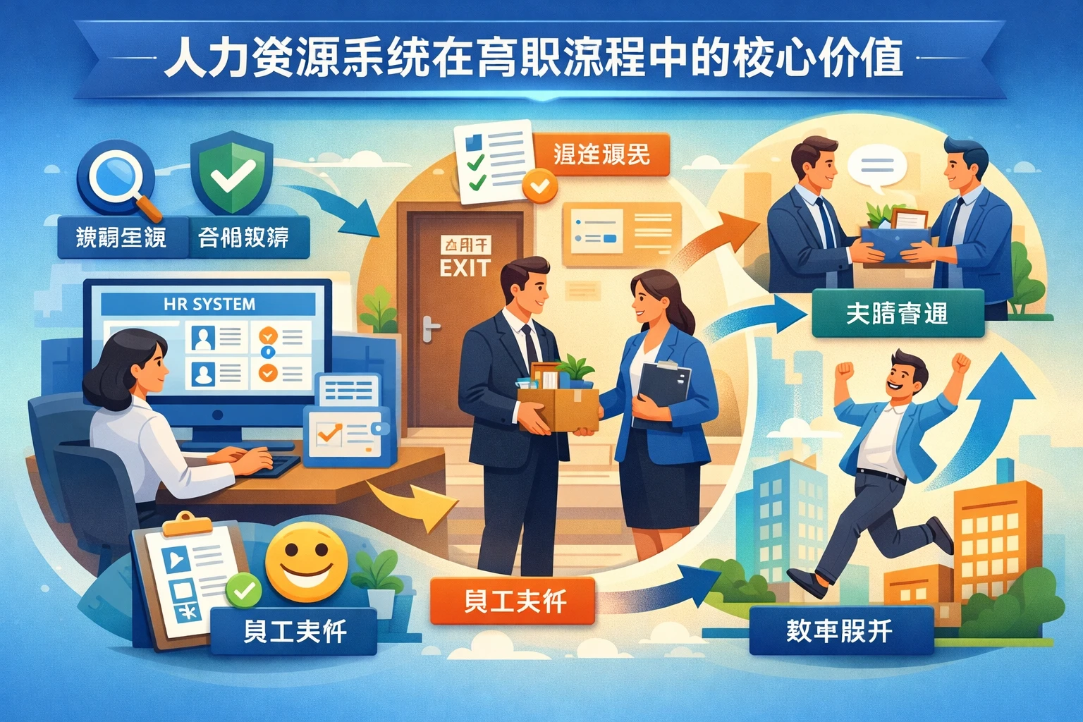 人力资源系统在离职流程中的核心价值