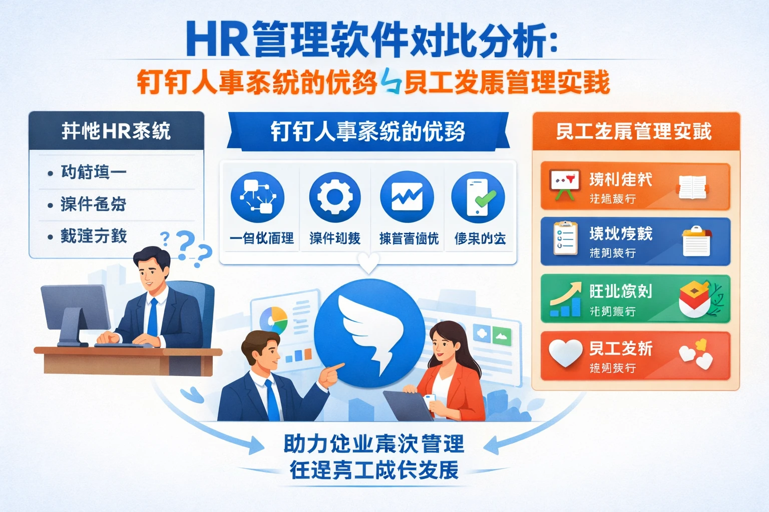 HR管理软件对比分析：钉钉人事系统的优势与员工发展管理实践