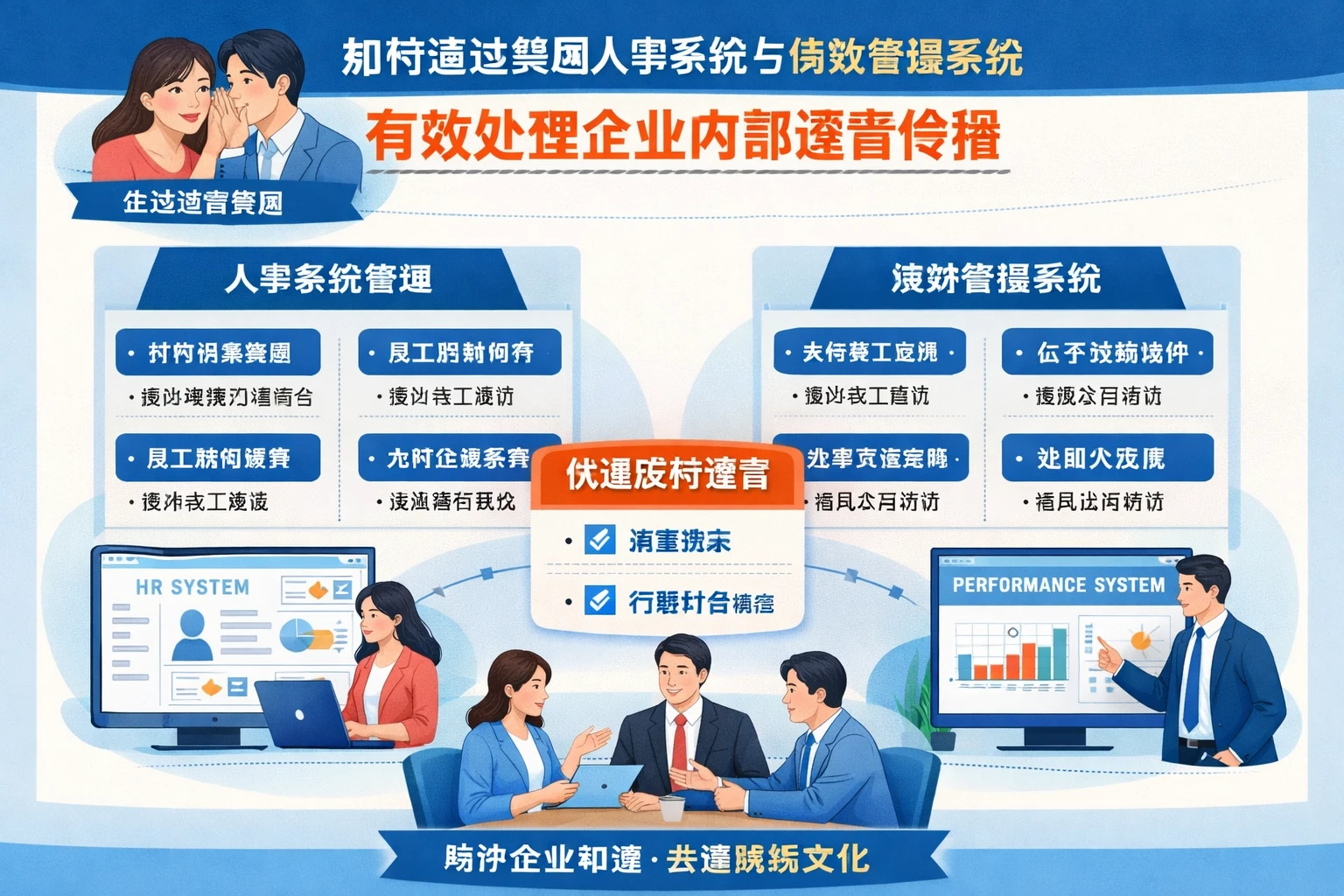 如何通过集团人事系统与绩效管理系统有效处理企业内部谣言传播