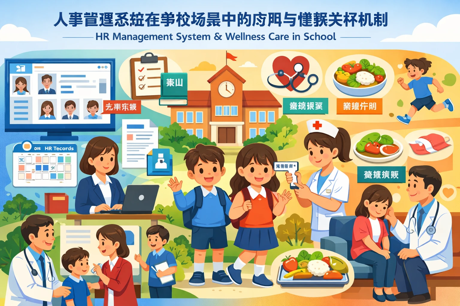 人事管理系统在学校场景中的应用与健康关怀机制