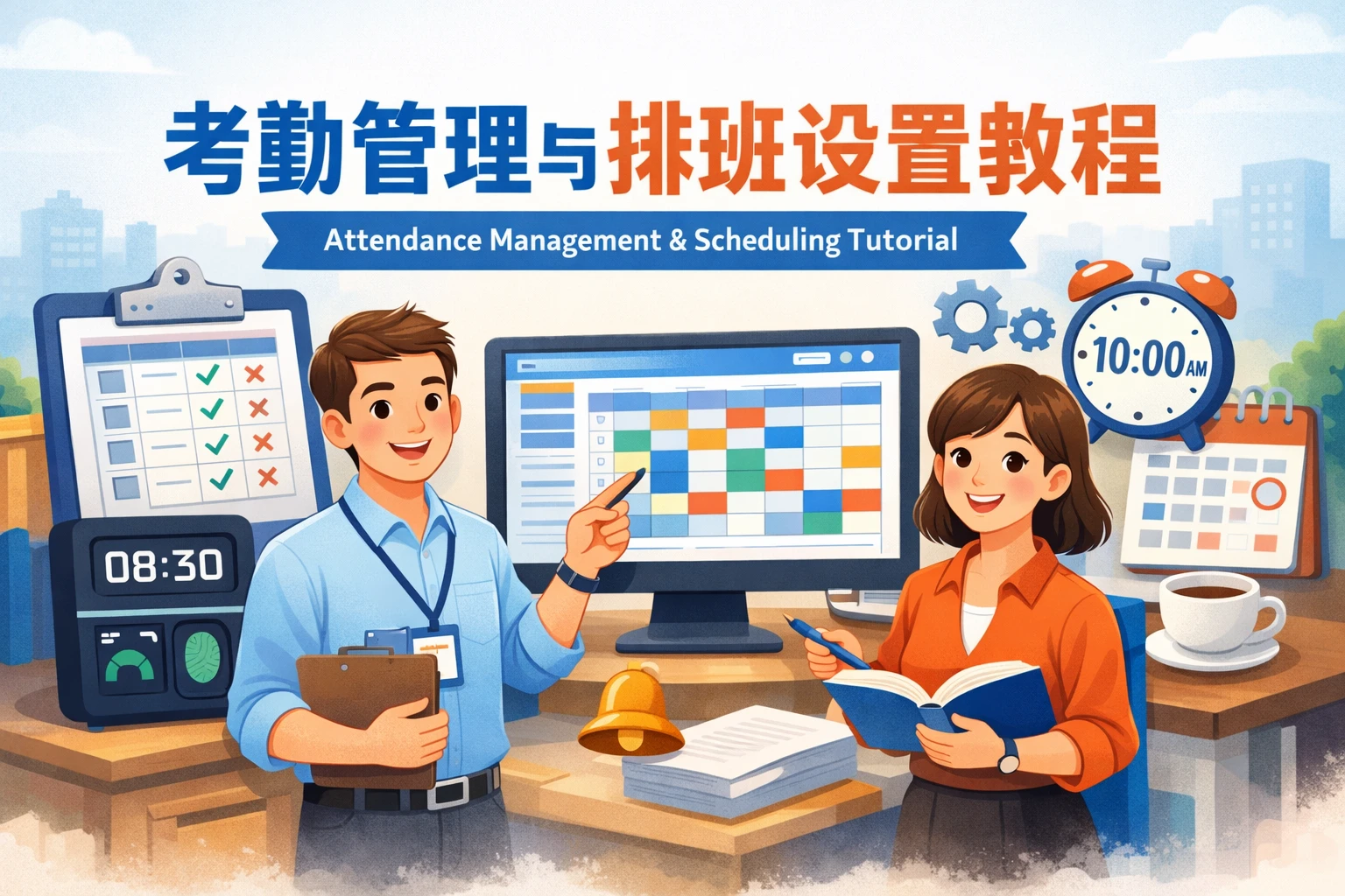考勤管理与排班设置教程